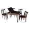 International Concepts Rectangle Table with 4 San Remo Juvenile Chairs, 24 W, 33.1 L, 22.2 H, Wood, Rich Mocha K15-JT2532L-CC105-4 - alternate 2